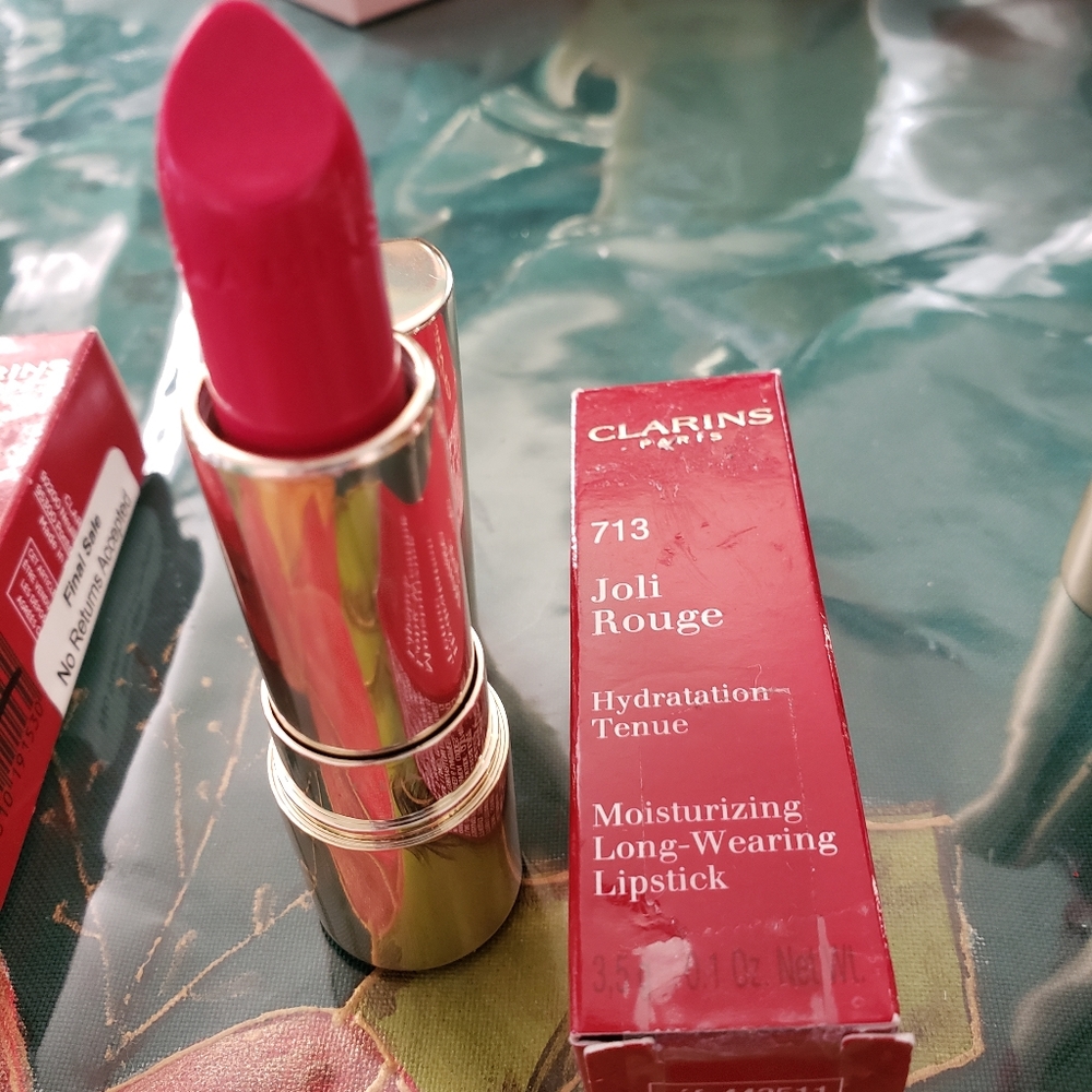 Clarins Joli Rouge 713 Hot Pink Lipstick